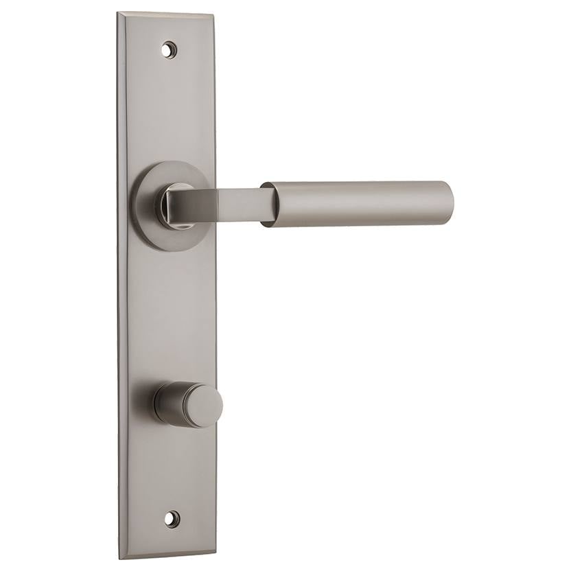 Berlin Lever Satin Nickel Chamfered Backplate