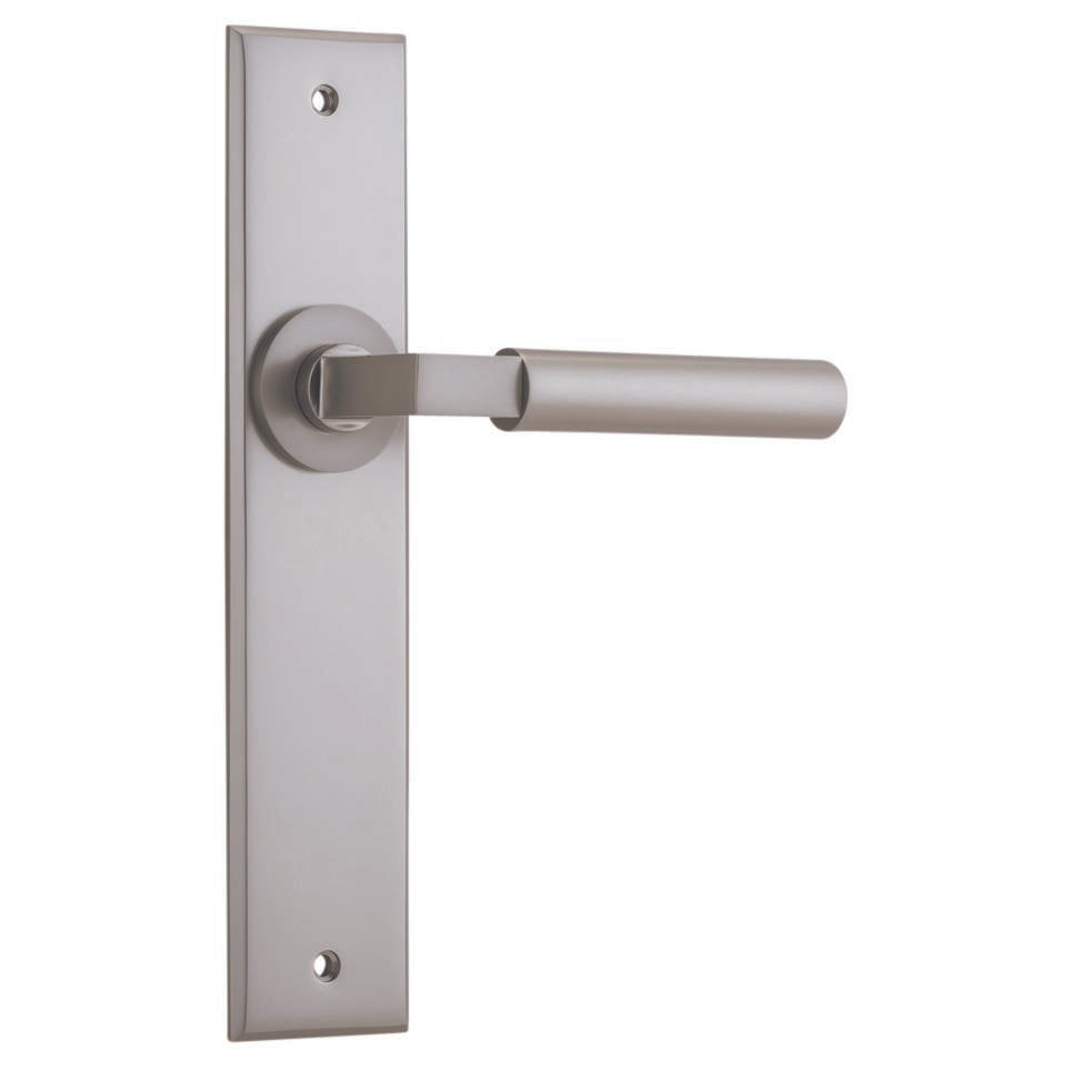 Berlin Lever Satin Nickel Chamfered Backplate