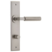 Brunswick Lever Satin Nickel Chamfered Backplate