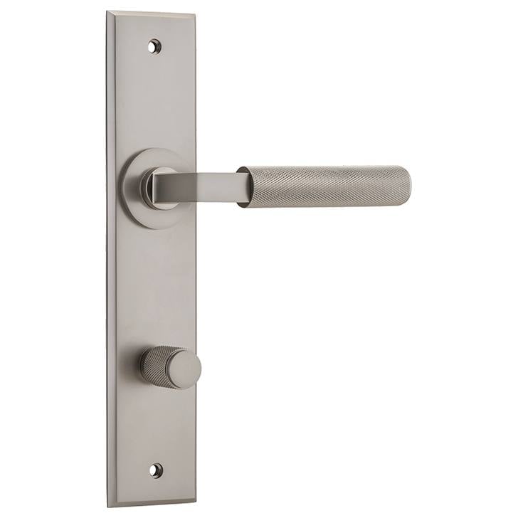 Brunswick Lever Satin Nickel Chamfered Backplate