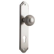 Guildford Knob Shouldered Backplate Satin Nickel