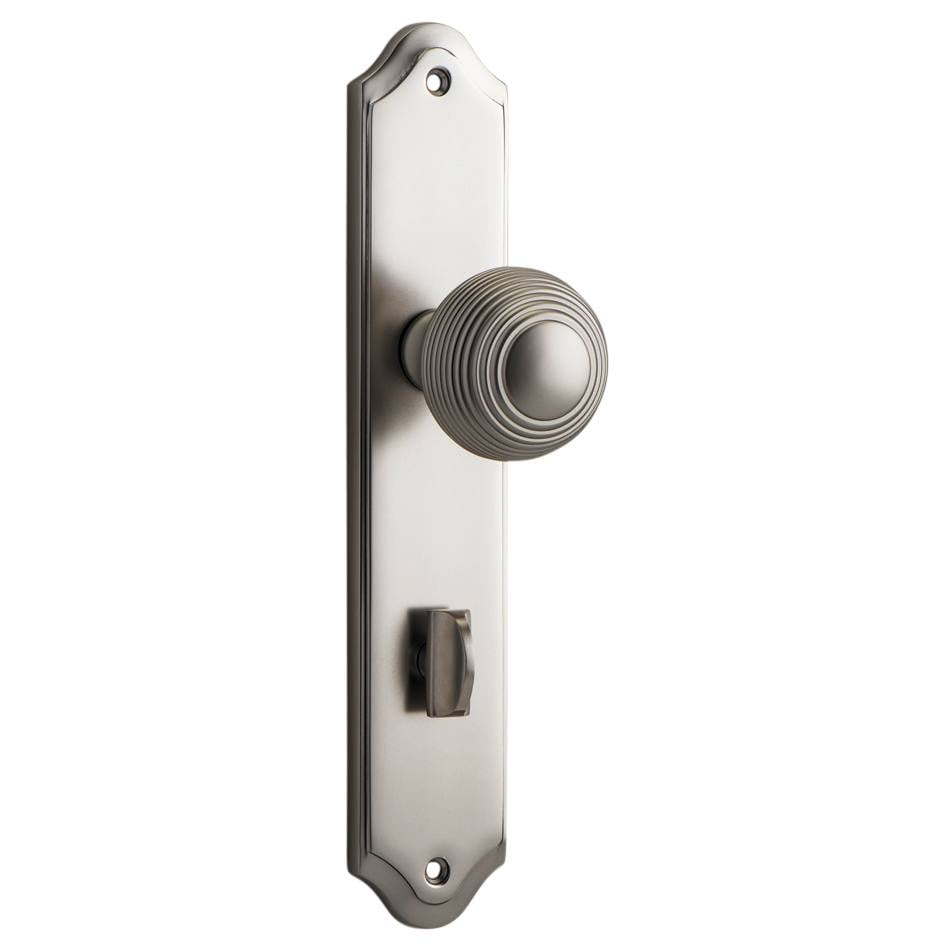 Guildford Knob Shouldered Backplate Satin Nickel