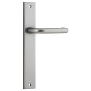 Oslo Lever Rectangular Backplate Satin Nickel