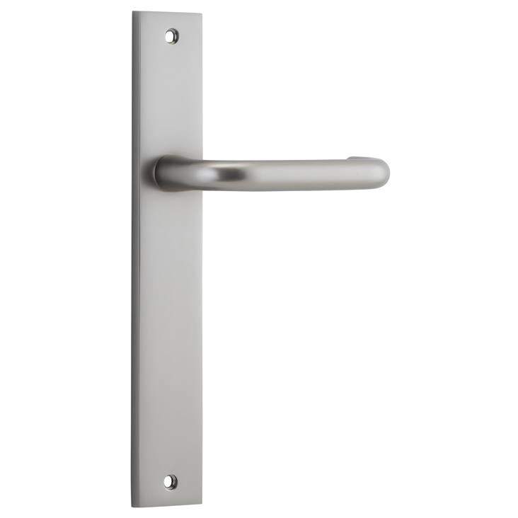 Oslo Lever Rectangular Backplate Satin Nickel