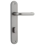 Oslo Lever Oval Backplate Satin Nickel