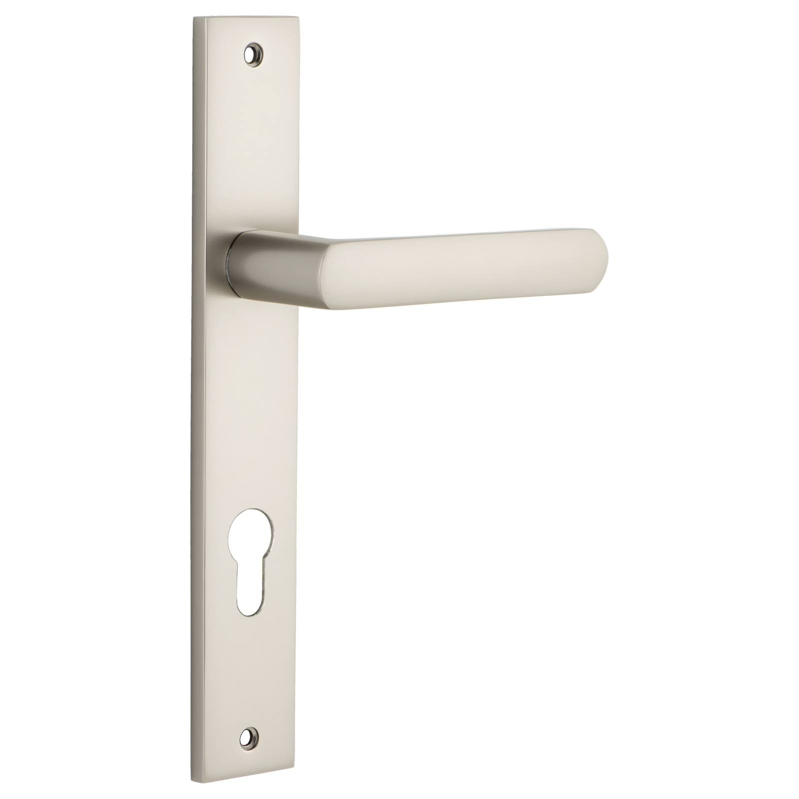 Osaka Lever Rectangular Backplate Satin Nickel