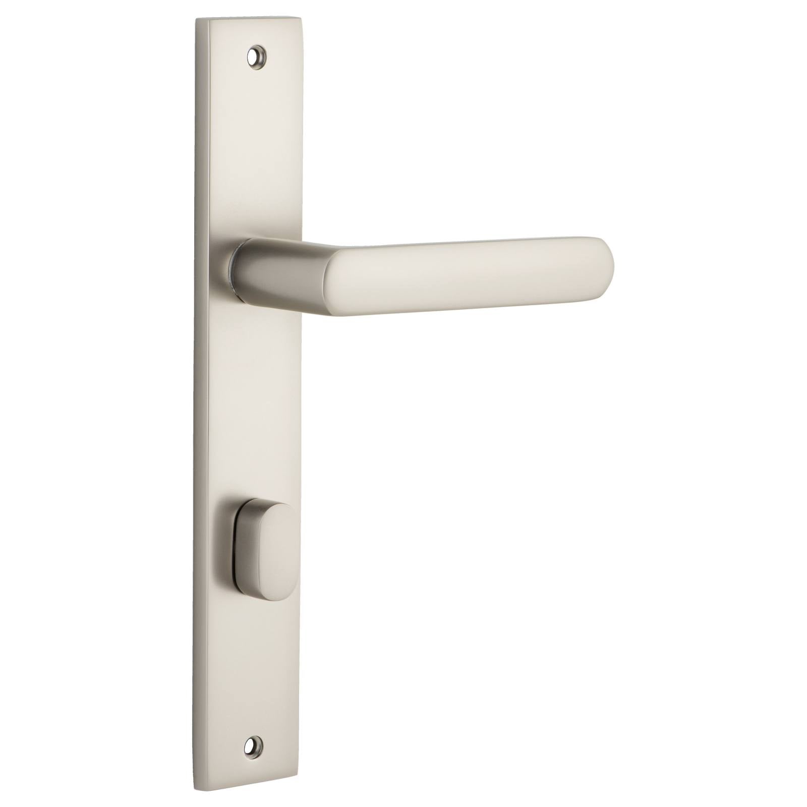 Osaka Lever Rectangular Backplate Satin Nickel
