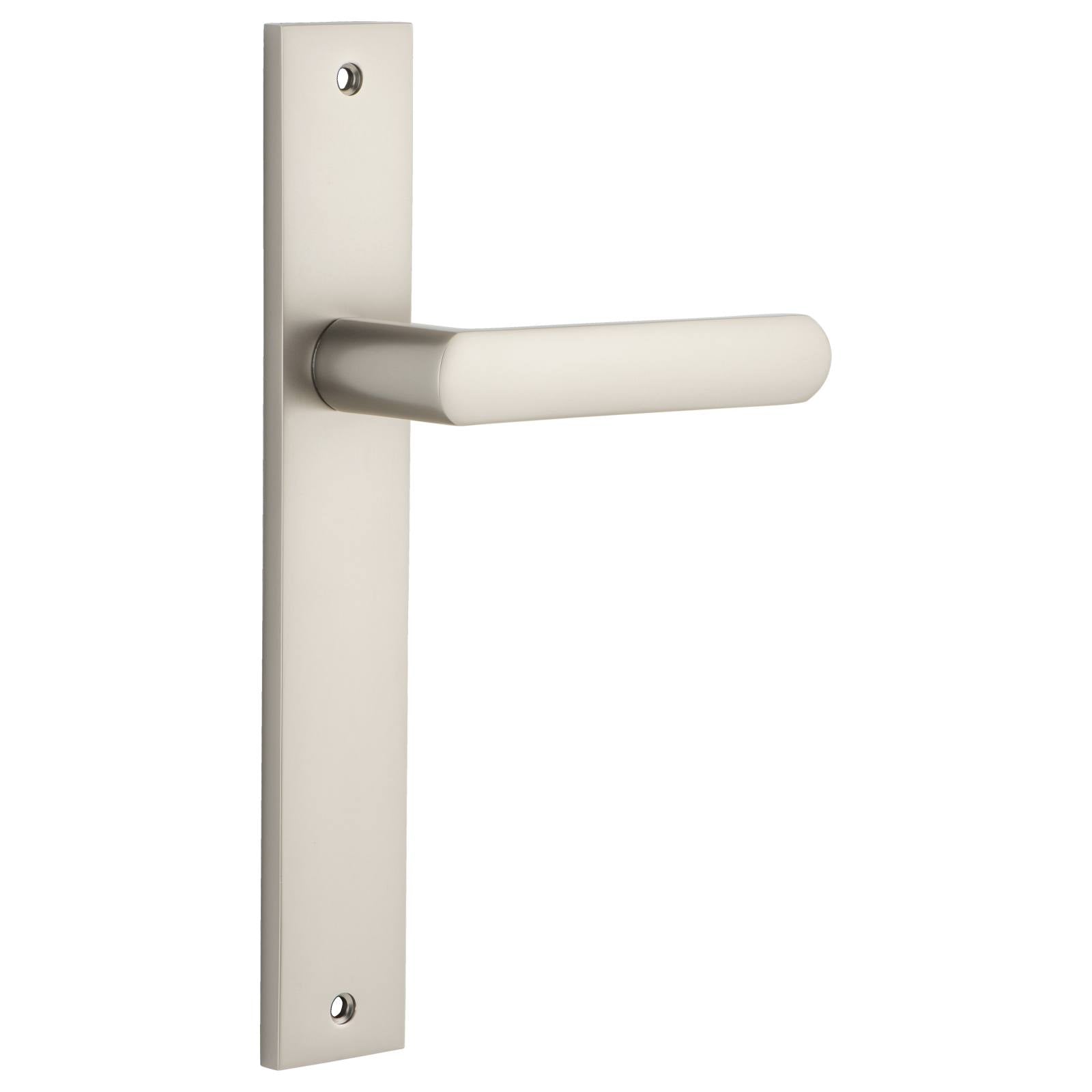 Osaka Lever Rectangular Backplate Satin Nickel