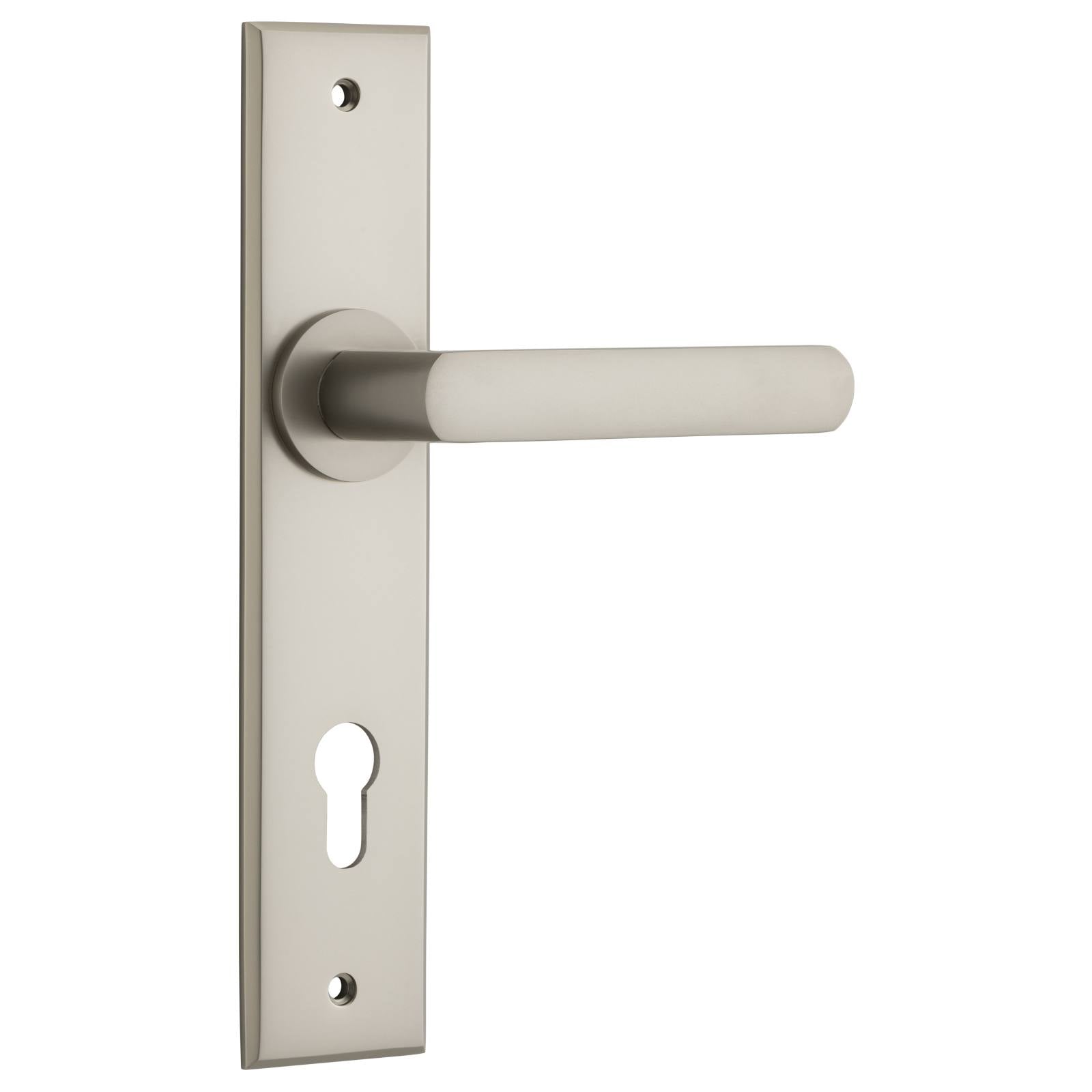 Osaka Lever Satin Nickel Chamfered Backplate