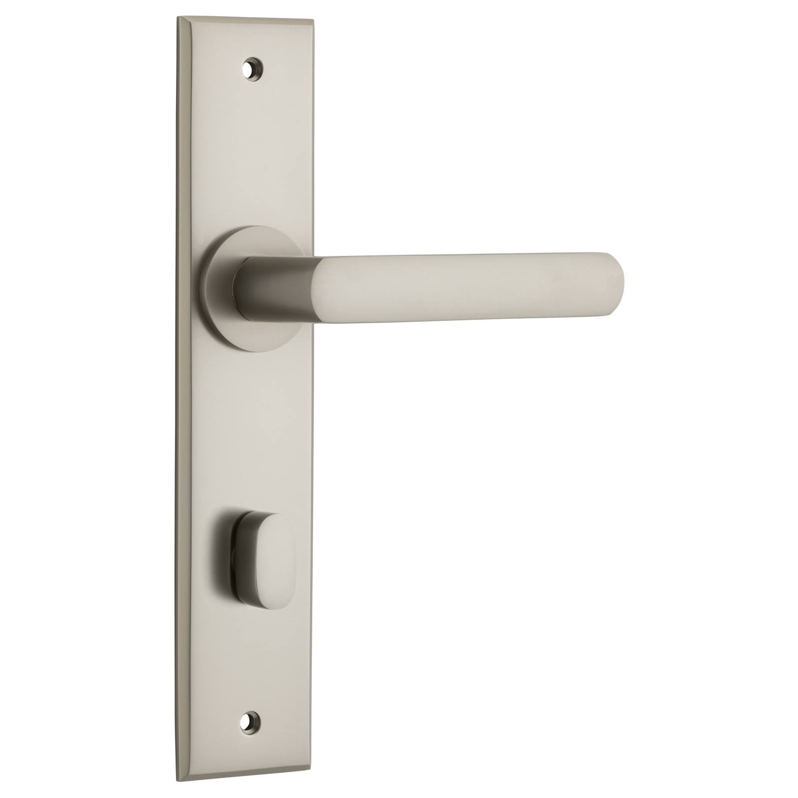 Osaka Lever Satin Nickel Chamfered Backplate
