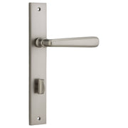 Copenhagen Lever Rectangular Backplate Satin Nickel