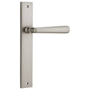 Copenhagen Lever Rectangular Backplate Satin Nickel
