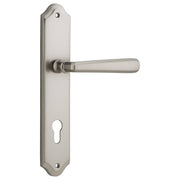 Copenhagen Lever Shouldered Backplate Satin Nickel
