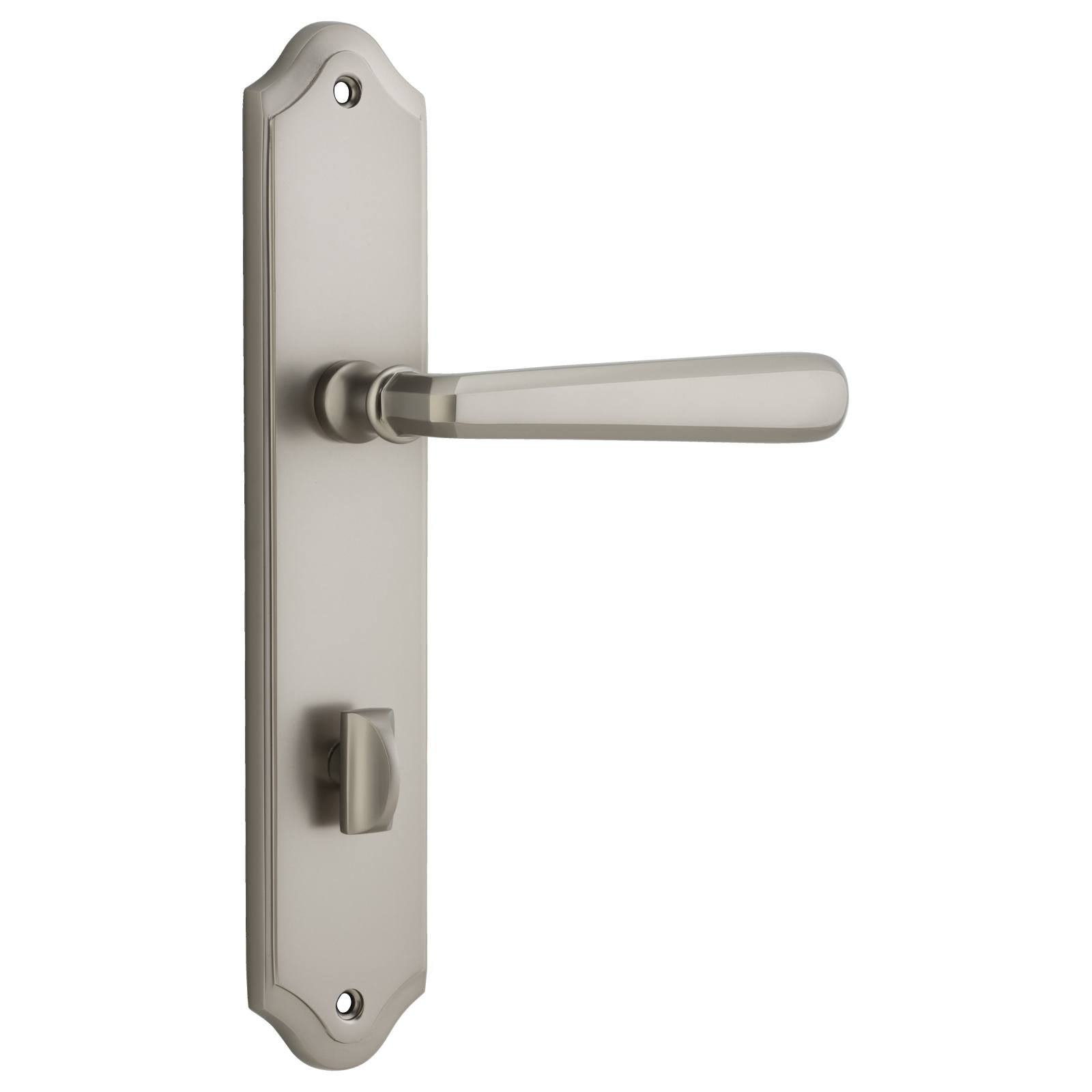Copenhagen Lever Shouldered Backplate Satin Nickel