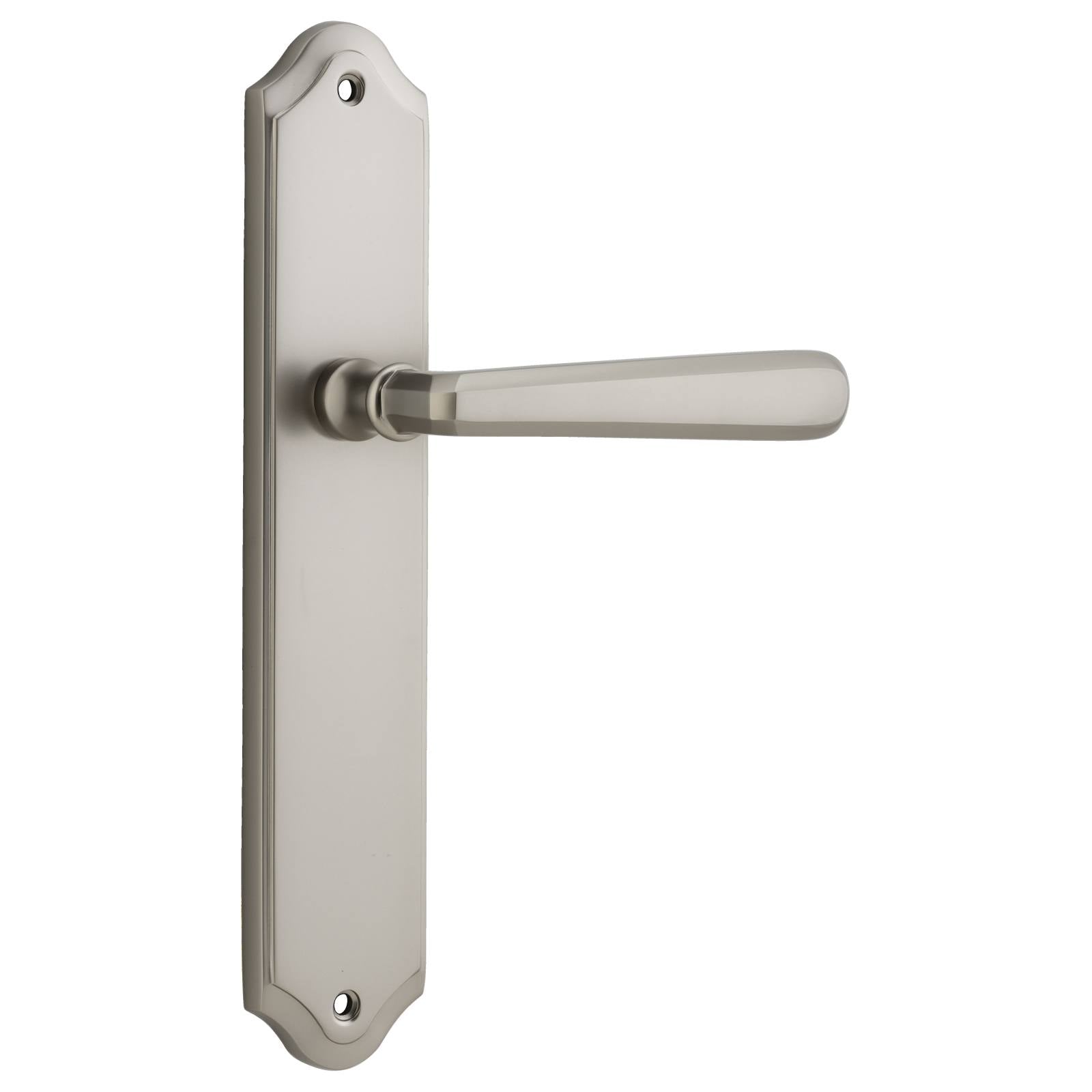 Copenhagen Lever Shouldered Backplate Satin Nickel