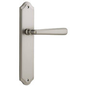 Copenhagen Lever Shouldered Backplate Satin Nickel