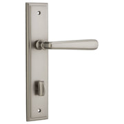Copenhagen Lever Stepped Backplate Satin Nickel