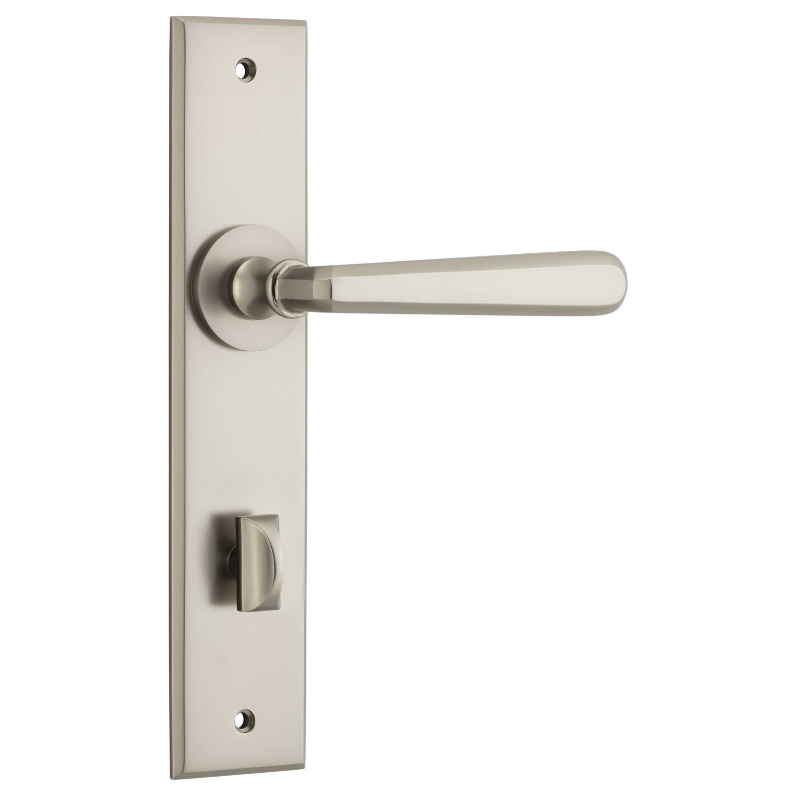 Copenhagen Lever Satin Nickel Chamfered Backplate