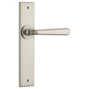 Copenhagen Lever Satin Nickel Chamfered Backplate