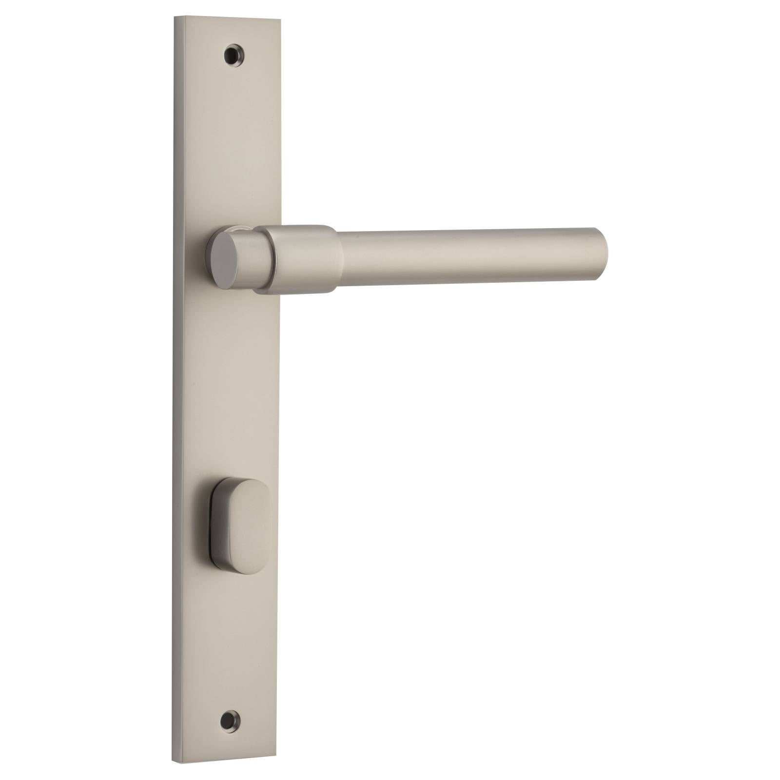 Helsinki Lever Rectangular Backplate Satin Nickel