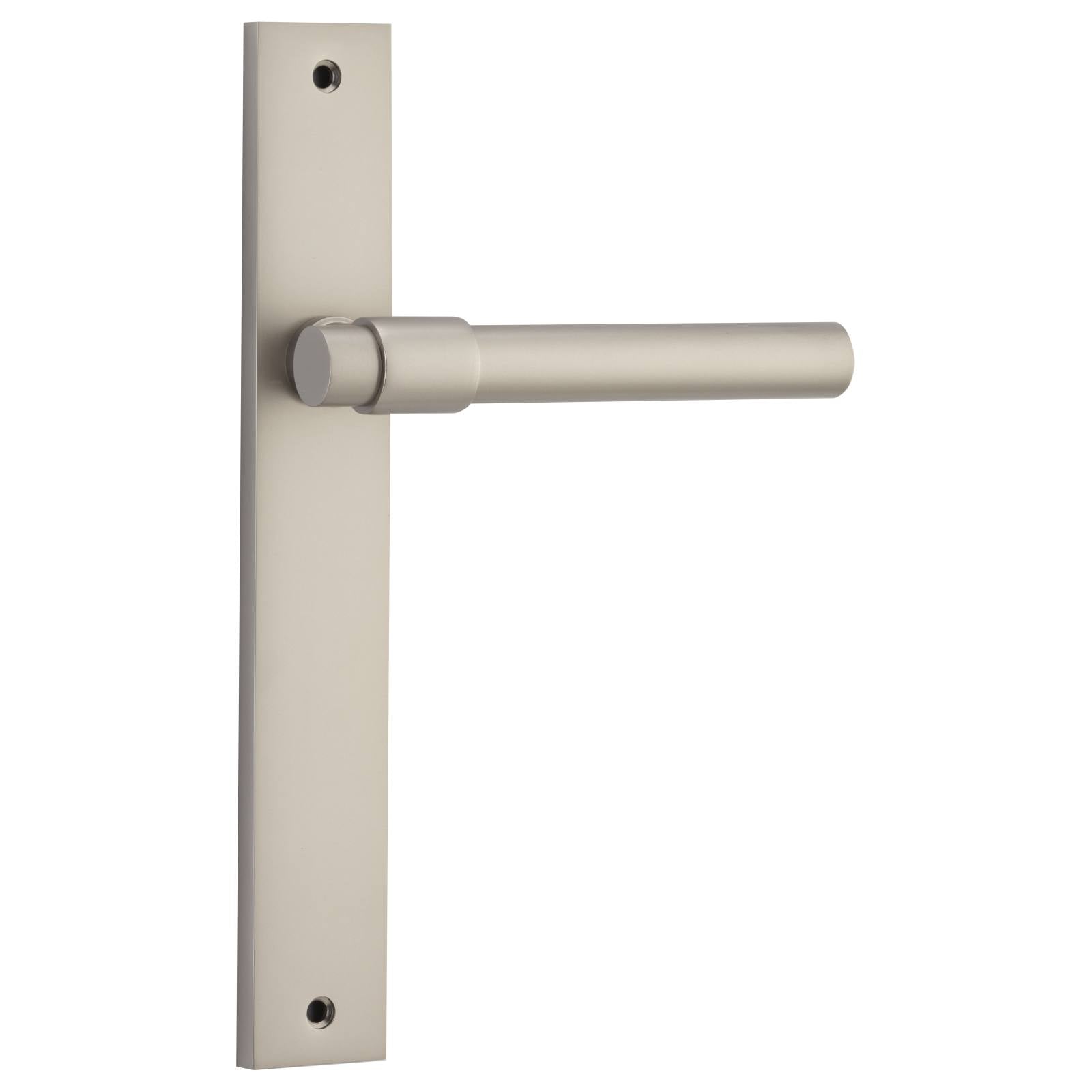 Helsinki Lever Rectangular Backplate Satin Nickel
