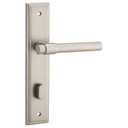 Helsinki Lever Stepped Backplate Satin Nickel