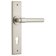 Helsinki Lever Satin Nickel Chamfered Backplate