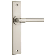Helsinki Lever Satin Nickel Chamfered Backplate