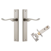 Stirling Lever Rectangular Backplate Passage Kit Satin Nickel