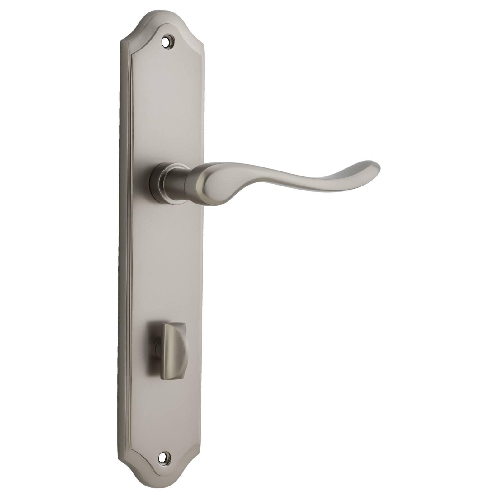 Stirling Lever Shouldered Backplate Satin Nickel