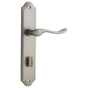 Stirling Lever Shouldered Backplate Satin Nickel