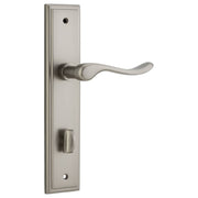 Stirling Lever Stepped Backplate Satin Nickel