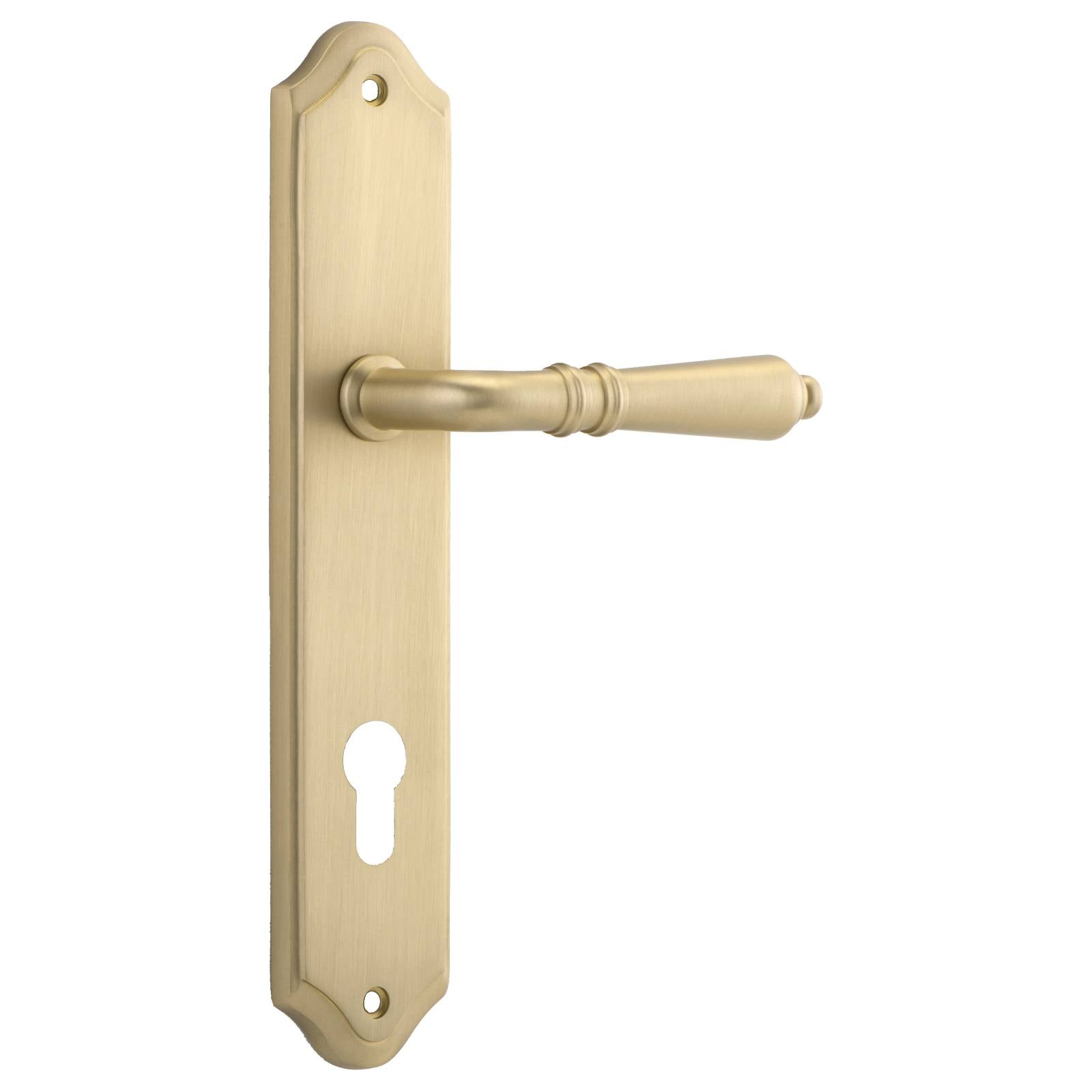 Sarlat Lever Shouldered Backplate Brushed Brass