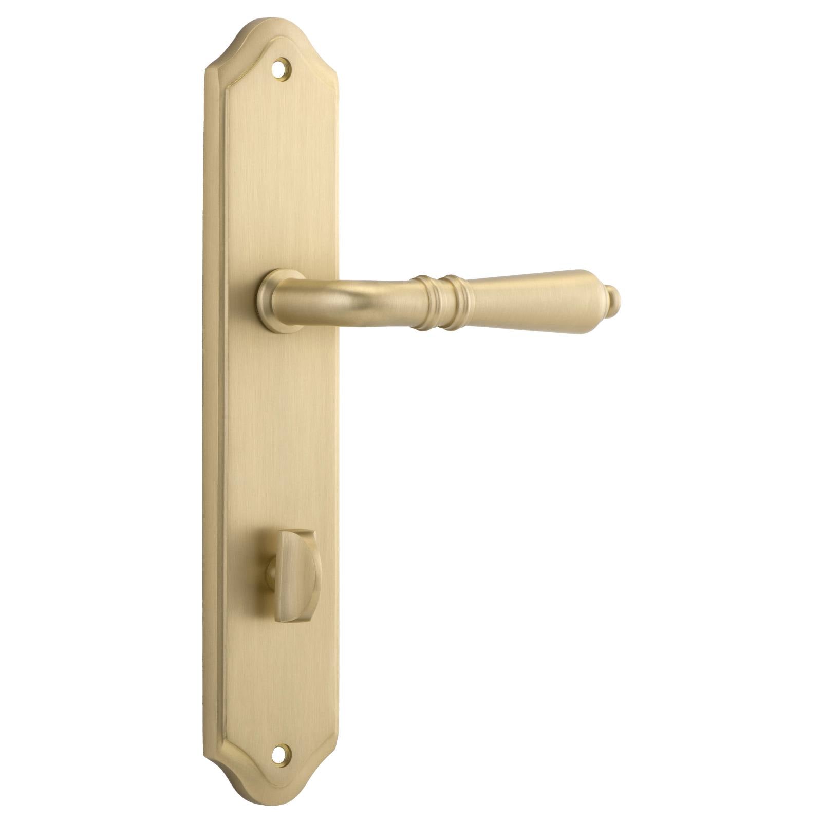 Sarlat Lever Shouldered Backplate Brushed Brass