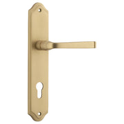 Annecy Lever Shouldered Backplate Brushed Brass