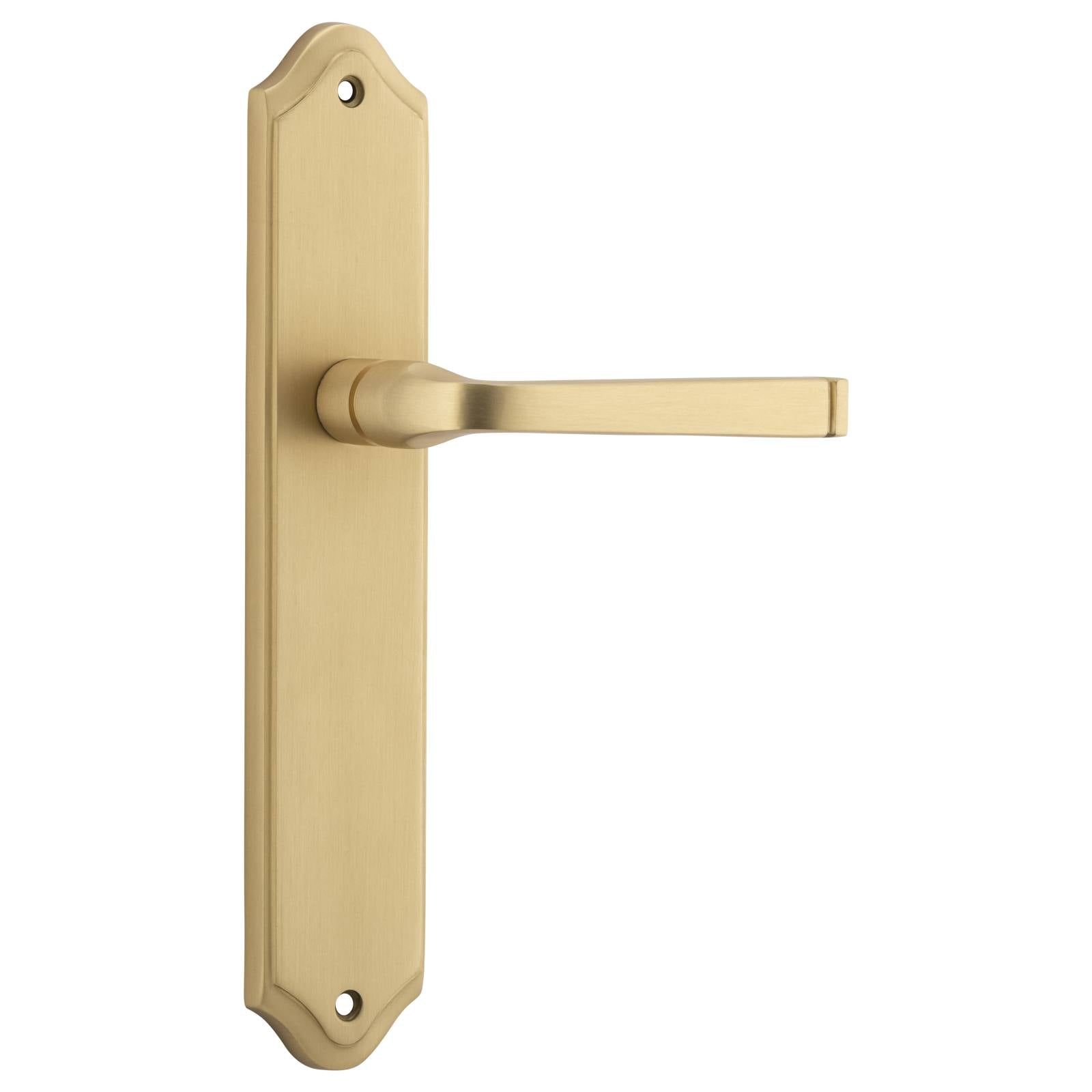Annecy Lever Shouldered Backplate Brushed Brass