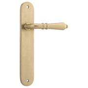 Sarlat Lever Oval Backplate Brushed Brass