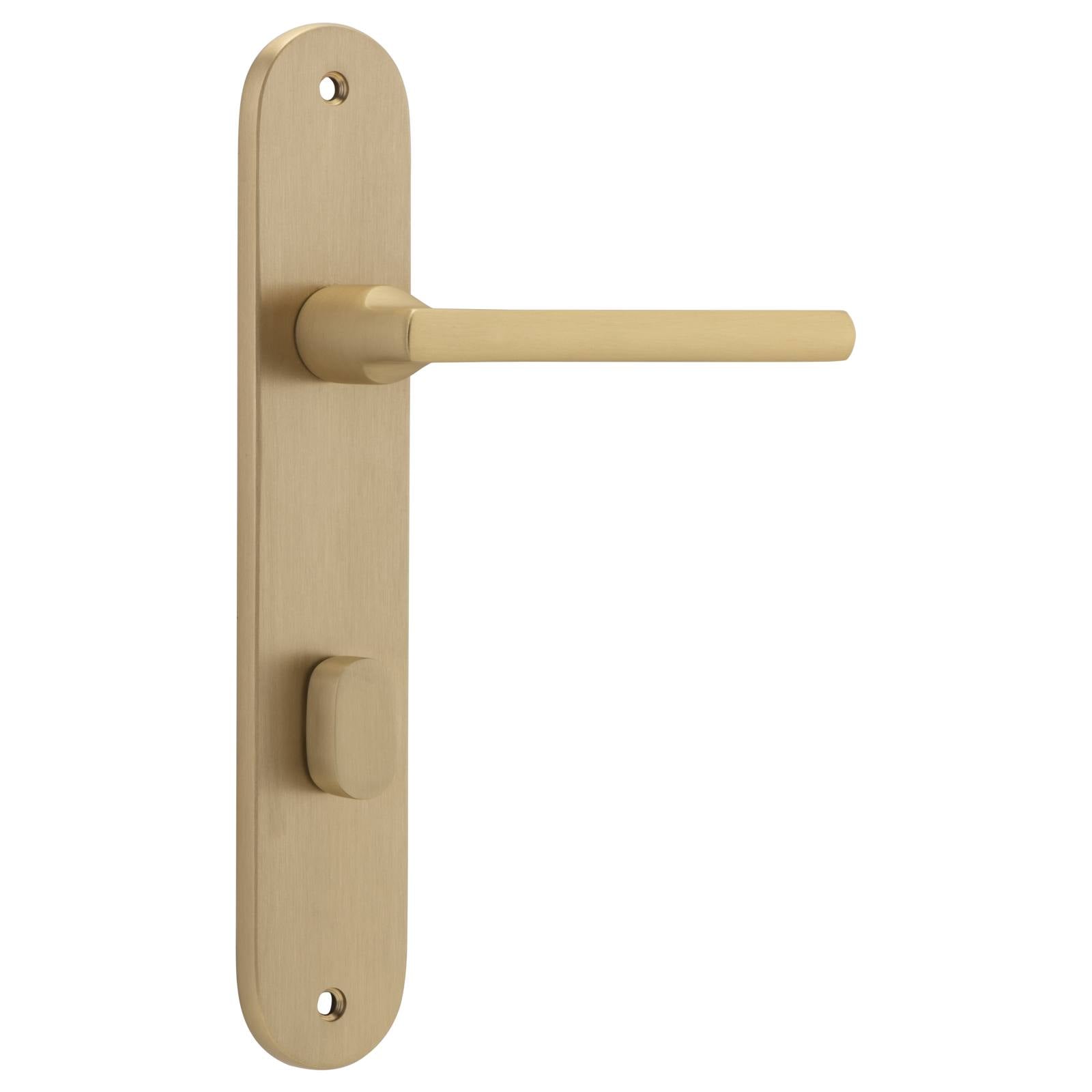 Baltimore Oval 85mm Privacy Lever Set Brushed Brass