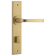 Annecy Lever Chamfered Backplate Brushed Brass