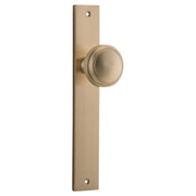 Paddington Knob Rectangular Backplate Brushed Brass