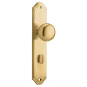 Cambridge Knob Shouldered Backplate Brushed Brass