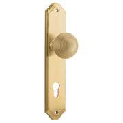 Guildford Knob Shouldered Backplate Brushed Brass