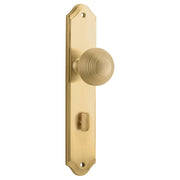 Guildford Knob Shouldered Backplate Brushed Brass