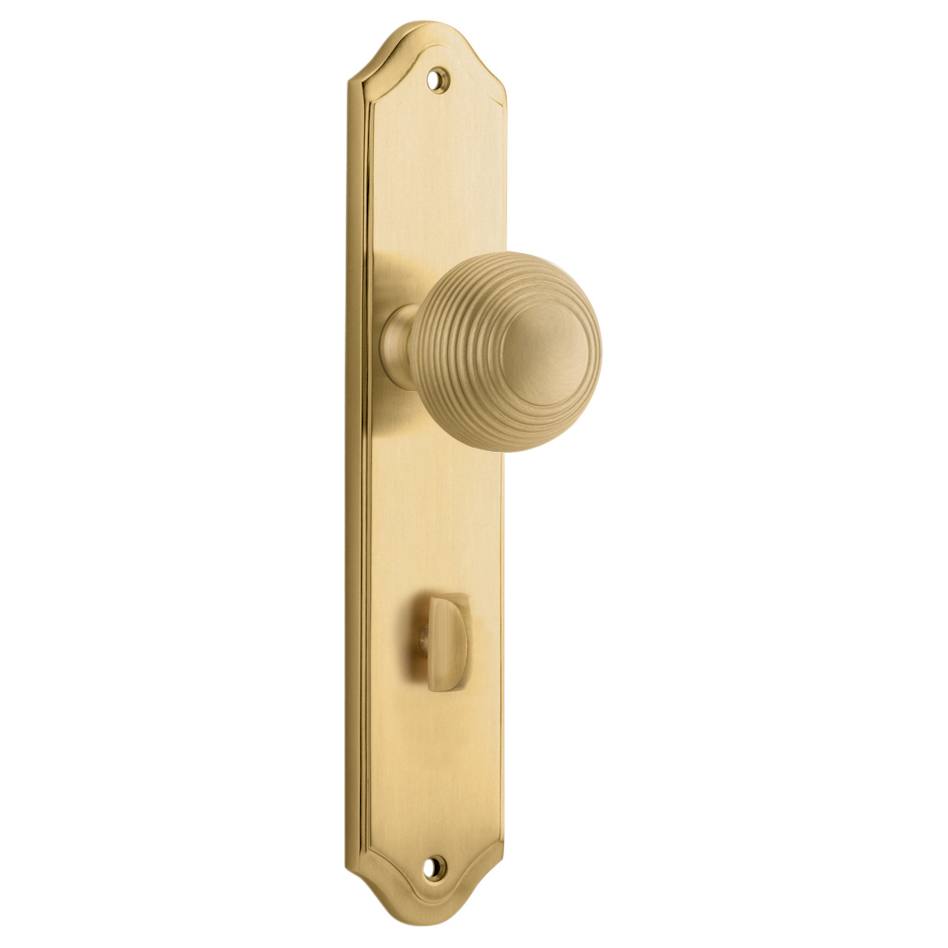 Guildford Knob Shouldered Backplate Brushed Brass