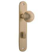Guildford Knob Oval Backplate Brushed Brass