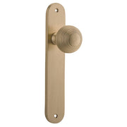 Guildford Knob Oval Backplate Brushed Brass
