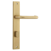 Oslo Lever Rectangular Backplate Brushed Brass