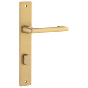 Baltimore Return Lever Rectangular Backplate Brushed Brass