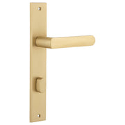 Osaka Lever Rectangular Backplate Brushed Brass