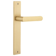 Osaka Lever Rectangular Backplate Brushed Brass
